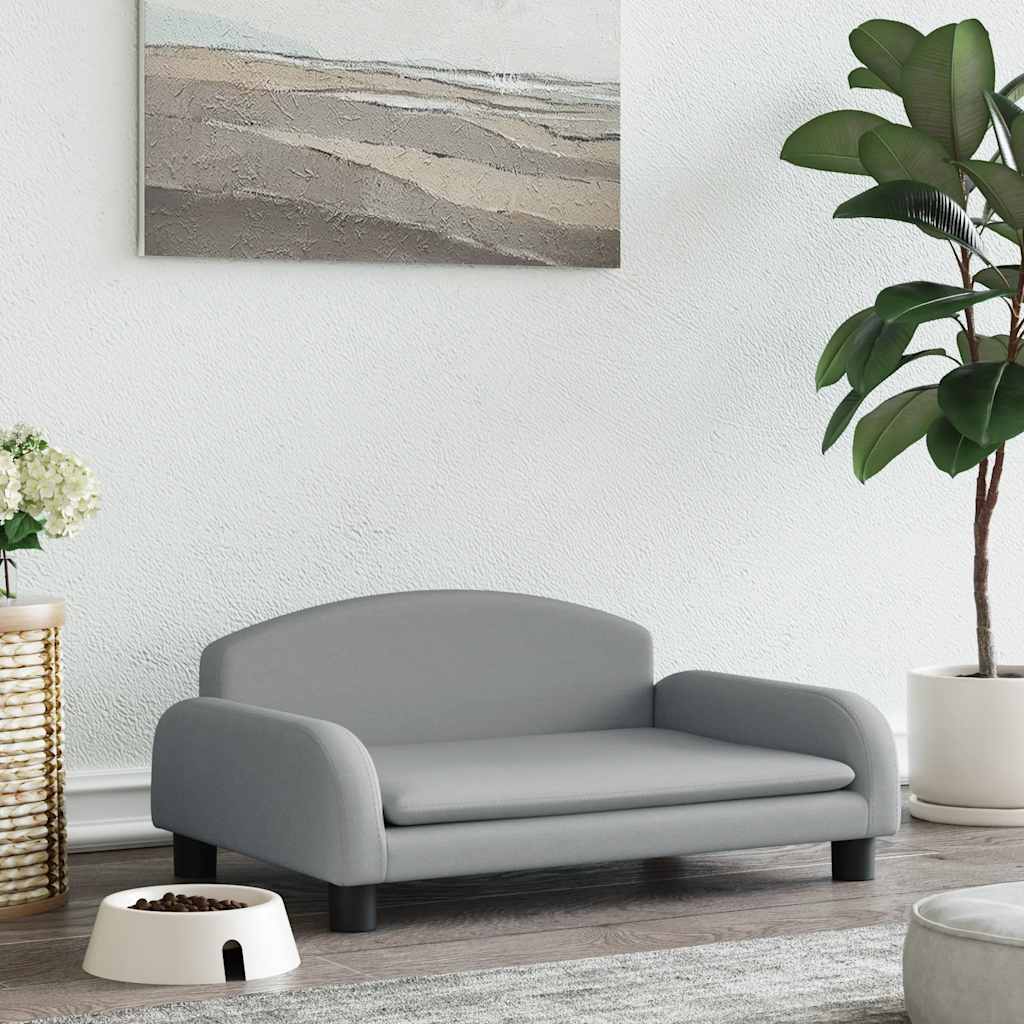 vidaXL Hondenmand 70x45x30 cm stof crèmekleurig