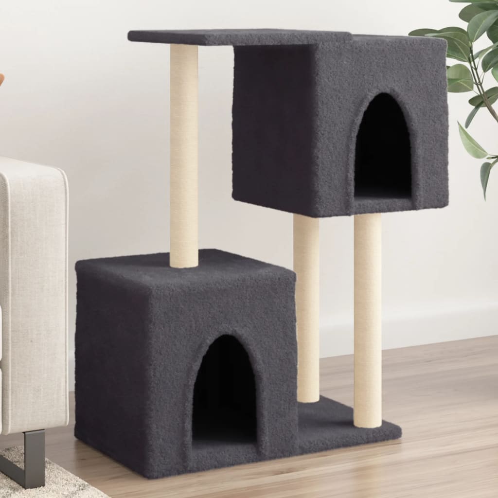 vidaXL Kattenmeubel met sisal krabpalen 86 cm crèmekleurig