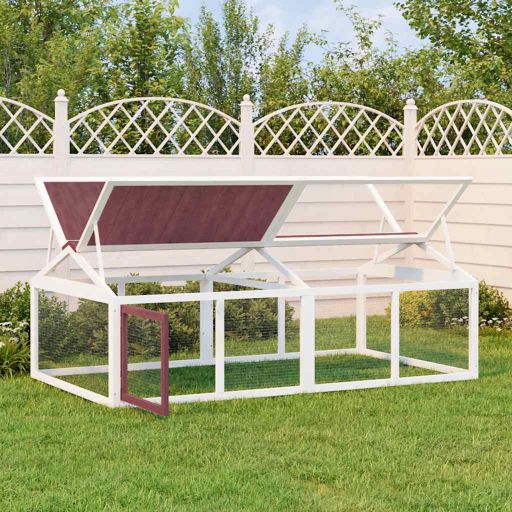 vidaXL Pet Run 200x112.5x74 cm Solid Pine Wood Brown