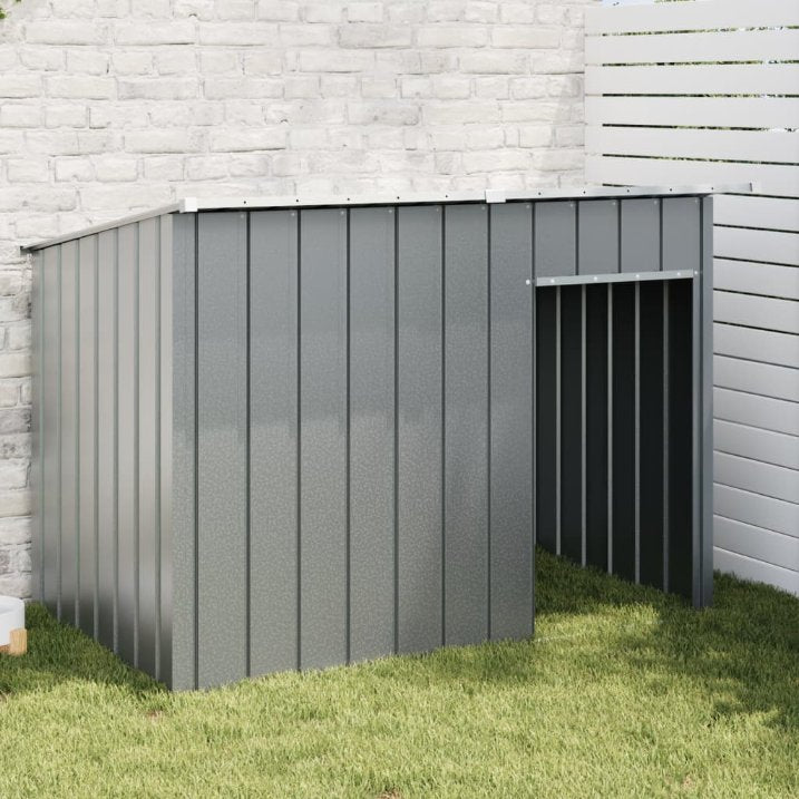 vidaXL Hondenhok met dak 153x91x110 cm staal antracietkleurig