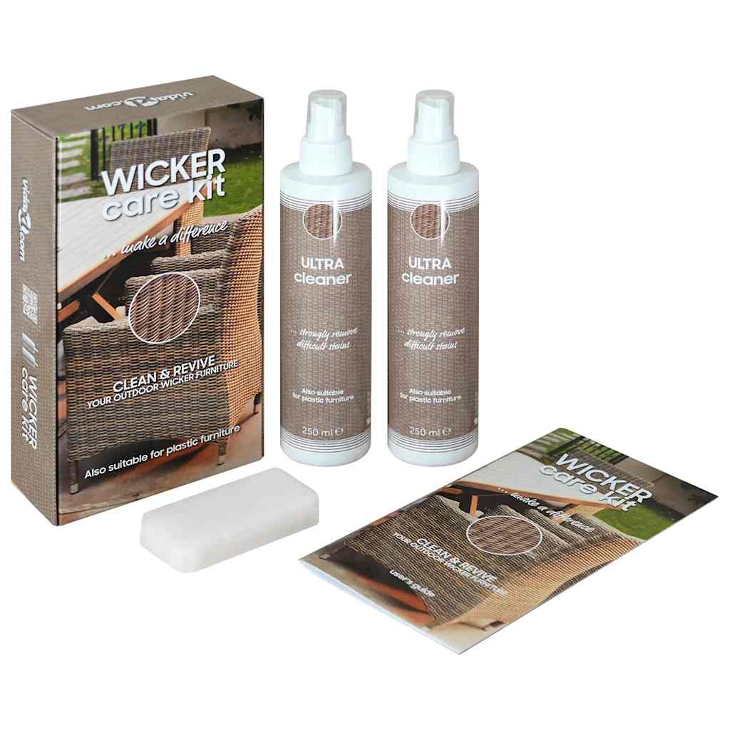 vidaXL Rattan and Textilene Garden Furniture Care Set 2x250 ml