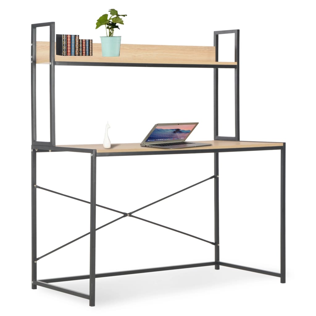 vidaXL Computerbureau 120x60x138 cm wit