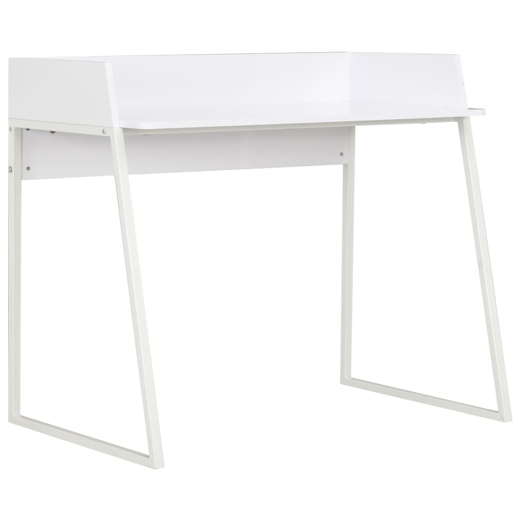 vidaXL Bureau 90x60x88 cm wit en eikenkleurig