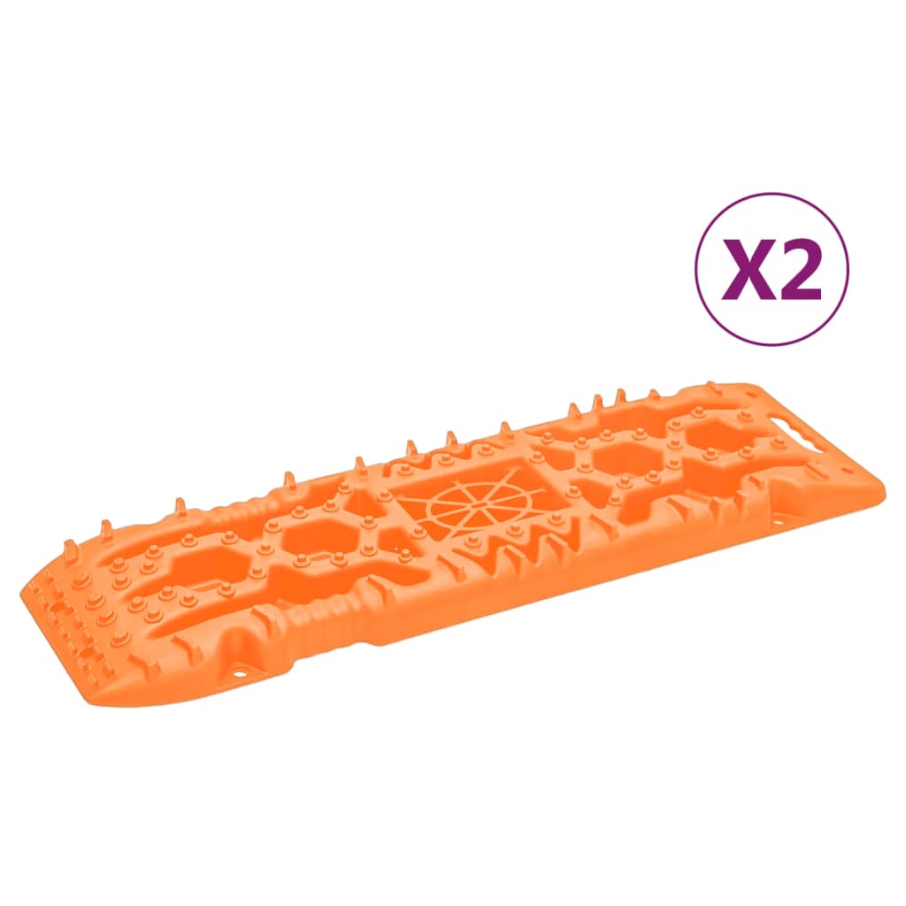 vidaXL Grip Plates 2 pcs 107x31x7 cm nylon black