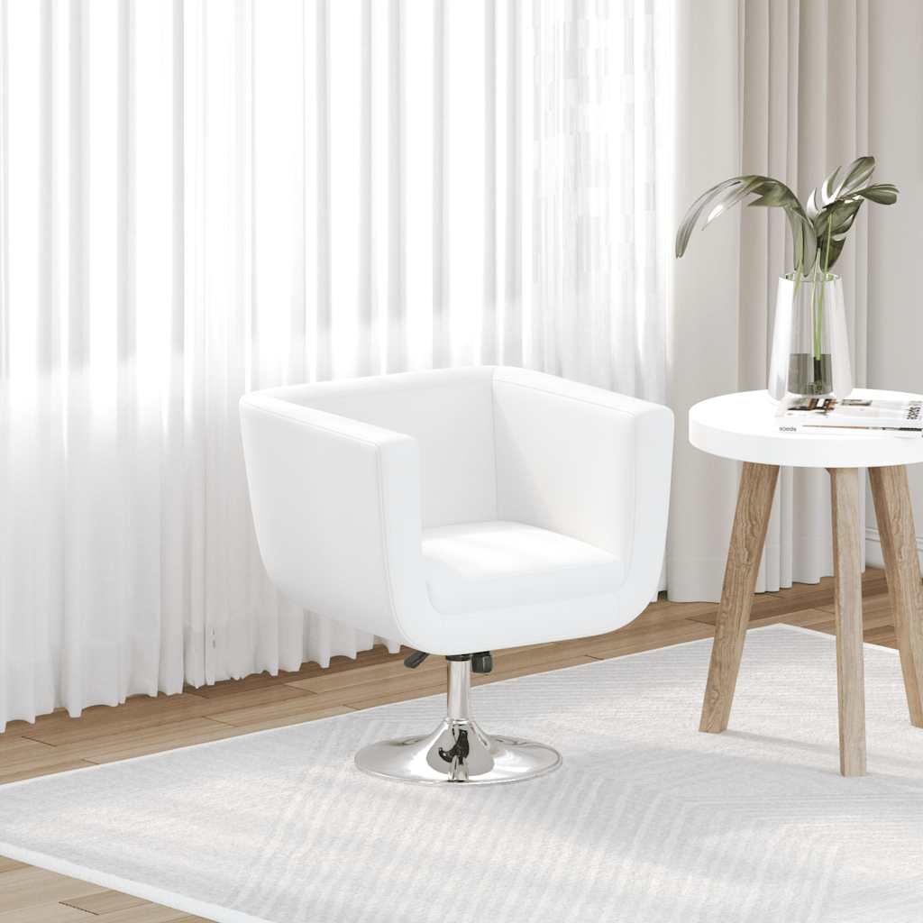 vidaXL Bar Stools 2 pcs artificial leather white