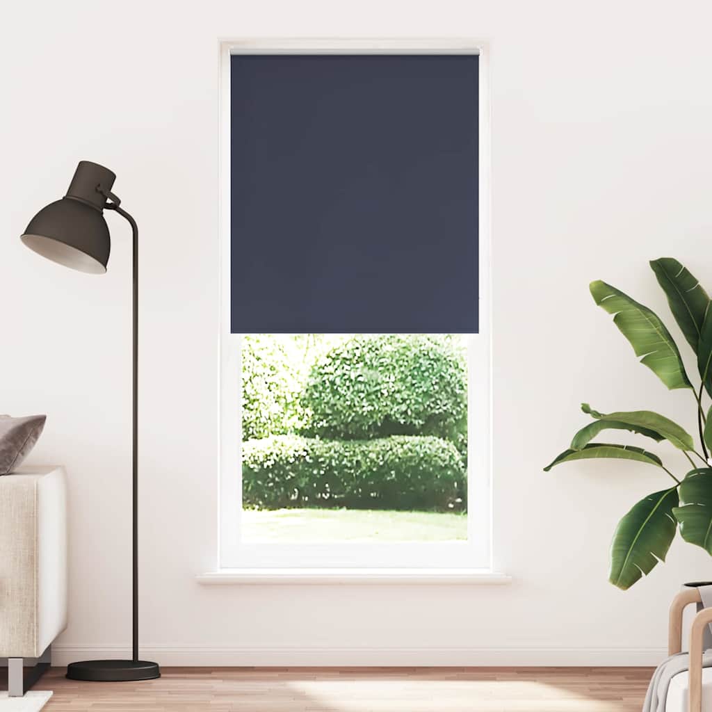 vidaXL Blackout Roller Blind 84.4 x 175 cm fabric width 80 cm white