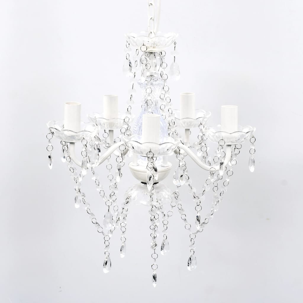 vidaXL Chandelier Crystal Black