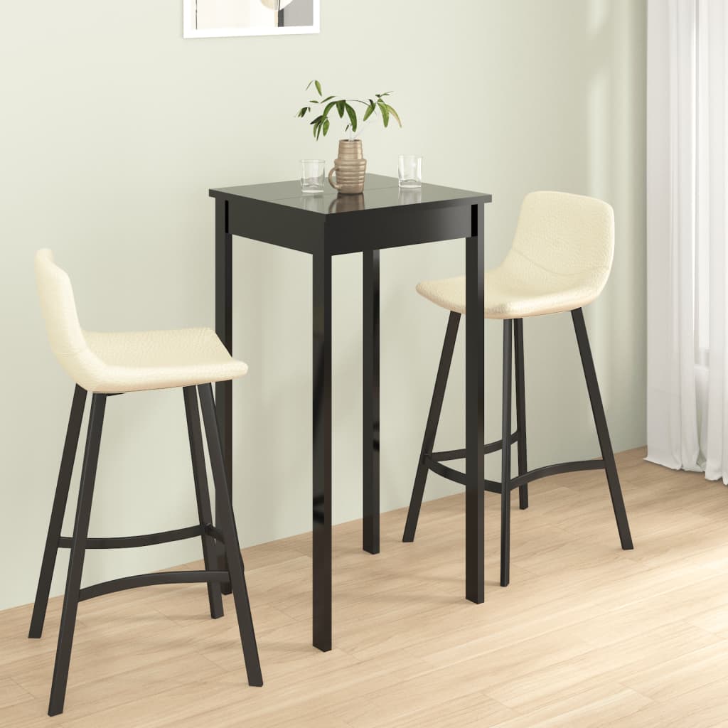 vidaXL Bar Table 115x55x107 cm MDF Black