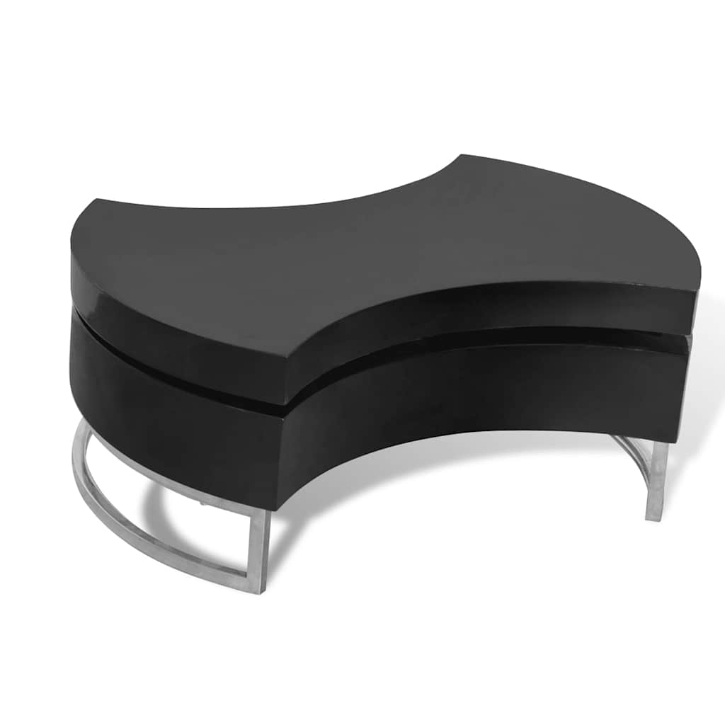 vidaXL Salontafel met aanpasbare vorm hoogglans wit