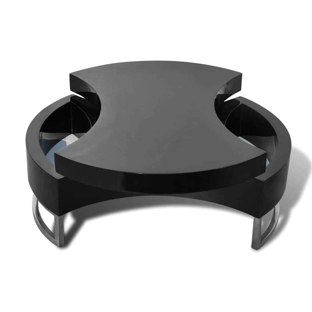 vidaXL Salontafel met aanpasbare vorm hoogglans wit