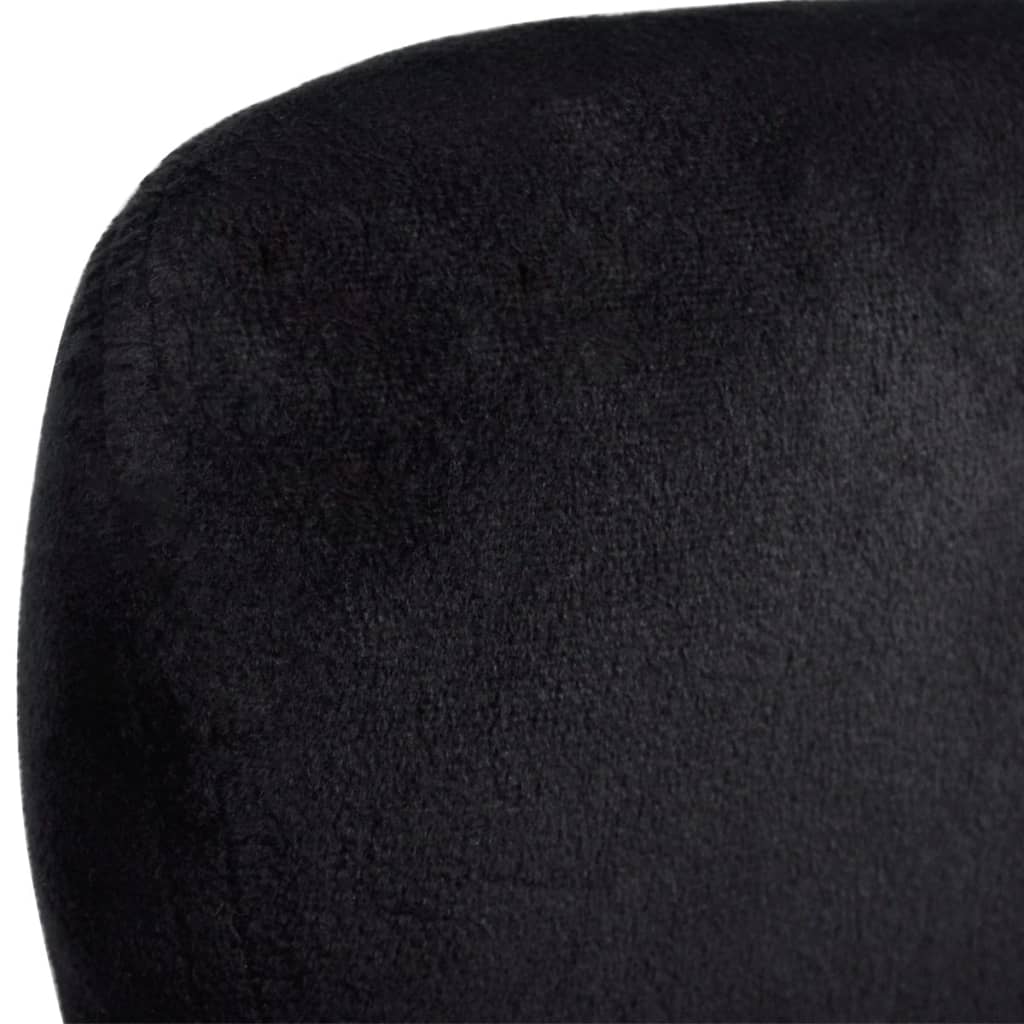 vidaXL Fauteuil eivormig zwart