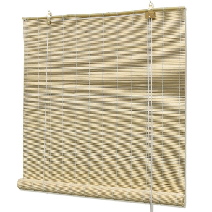 vidaXL Roller Blind 80x160 cm bamboo natural