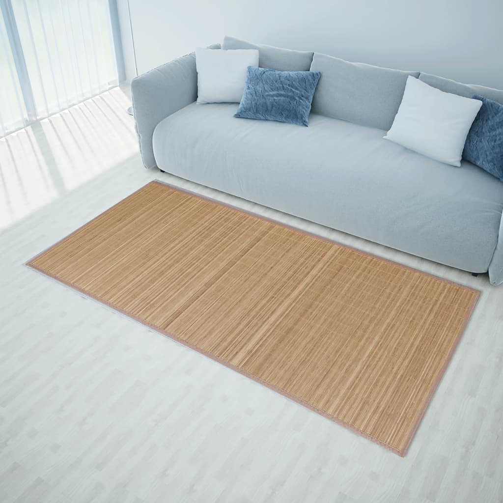 vidaXL Tapijt rechthoekig 80x200 cm bamboe naturel