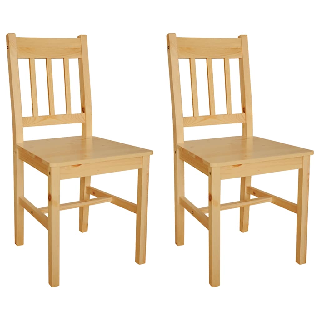 vidaXL Eetkamerstoelen 4 st grenenhout wit