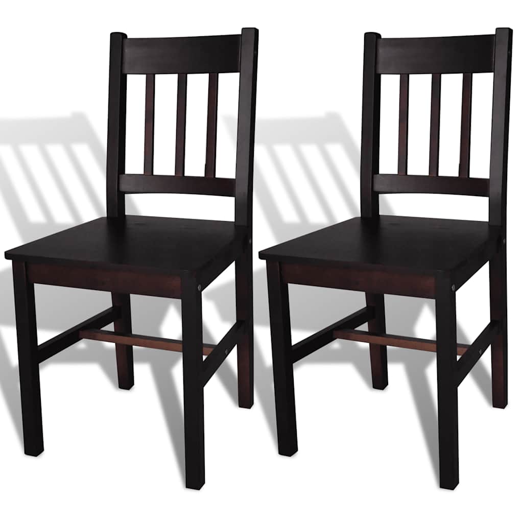 vidaXL Eetkamerstoelen 4 st grenenhout wit