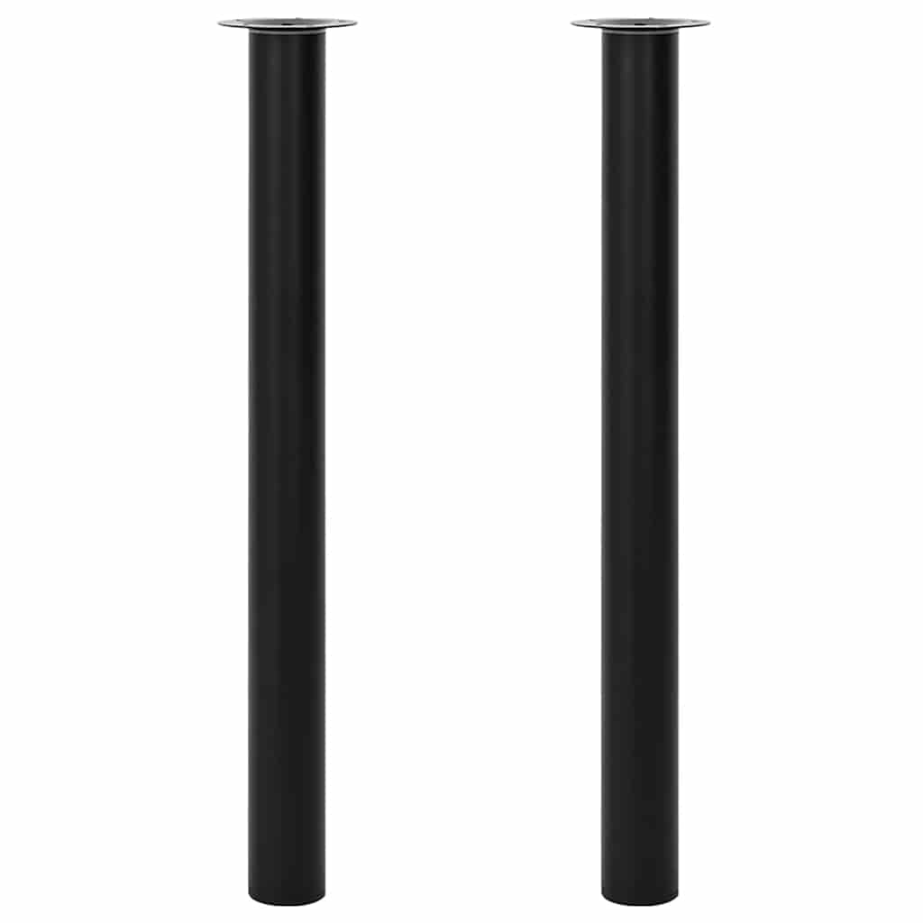 vidaXL Tafelpoten telescopisch 710-1100 mm chroom 2 st