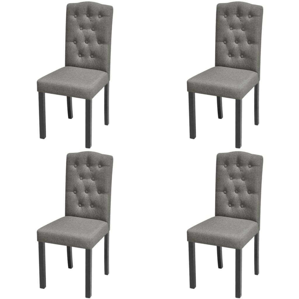 vidaXL Dining Chairs 6 pcs fabric camel