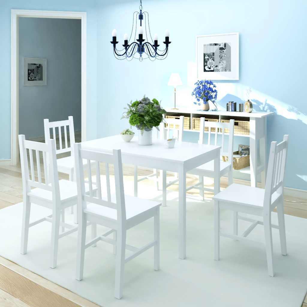 vidaXL 3-Piece Dining Set White