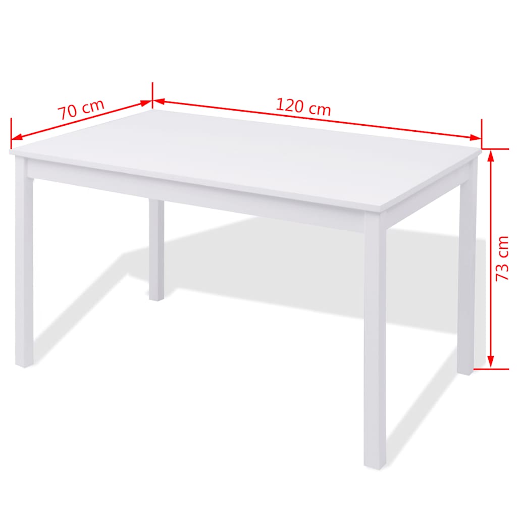 vidaXL 3-Piece Dining Set White