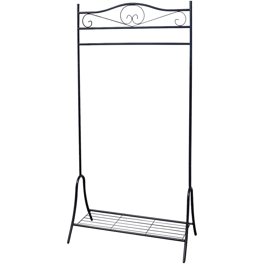 vidaXL Kledingrek staal wit