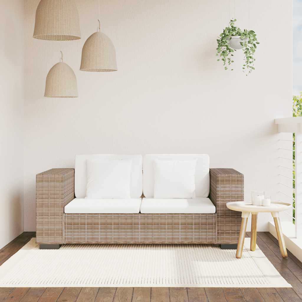 vidaXL 2-Seater Sofa Set Rattan 7-Piece