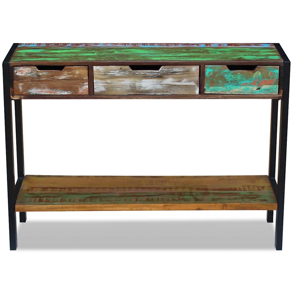 vidaXL Dressoir 3 lades massief gerecycled hout
