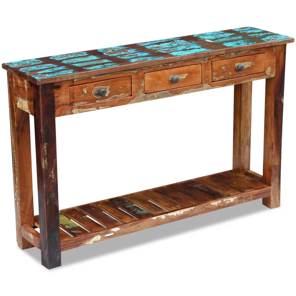 vidaXL Sideboard 120x30x76 cm Solid Reclaimed Wood