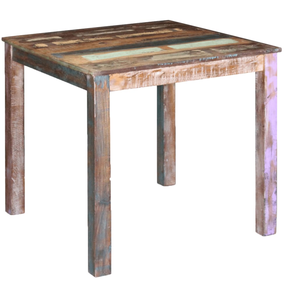 vidaXL Dining Table 115x60x76 cm Solid Reclaimed Wood