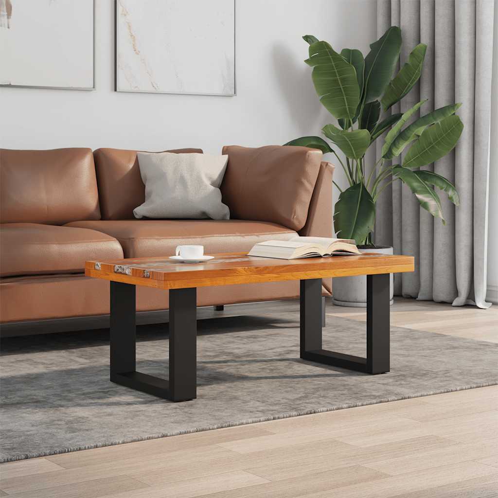 vidaXL Salontafel massif teakhout dur 60 cm