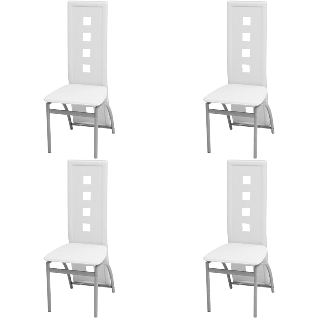 vidaXL Eetkamerstoelen 2 st kunstleer zwart