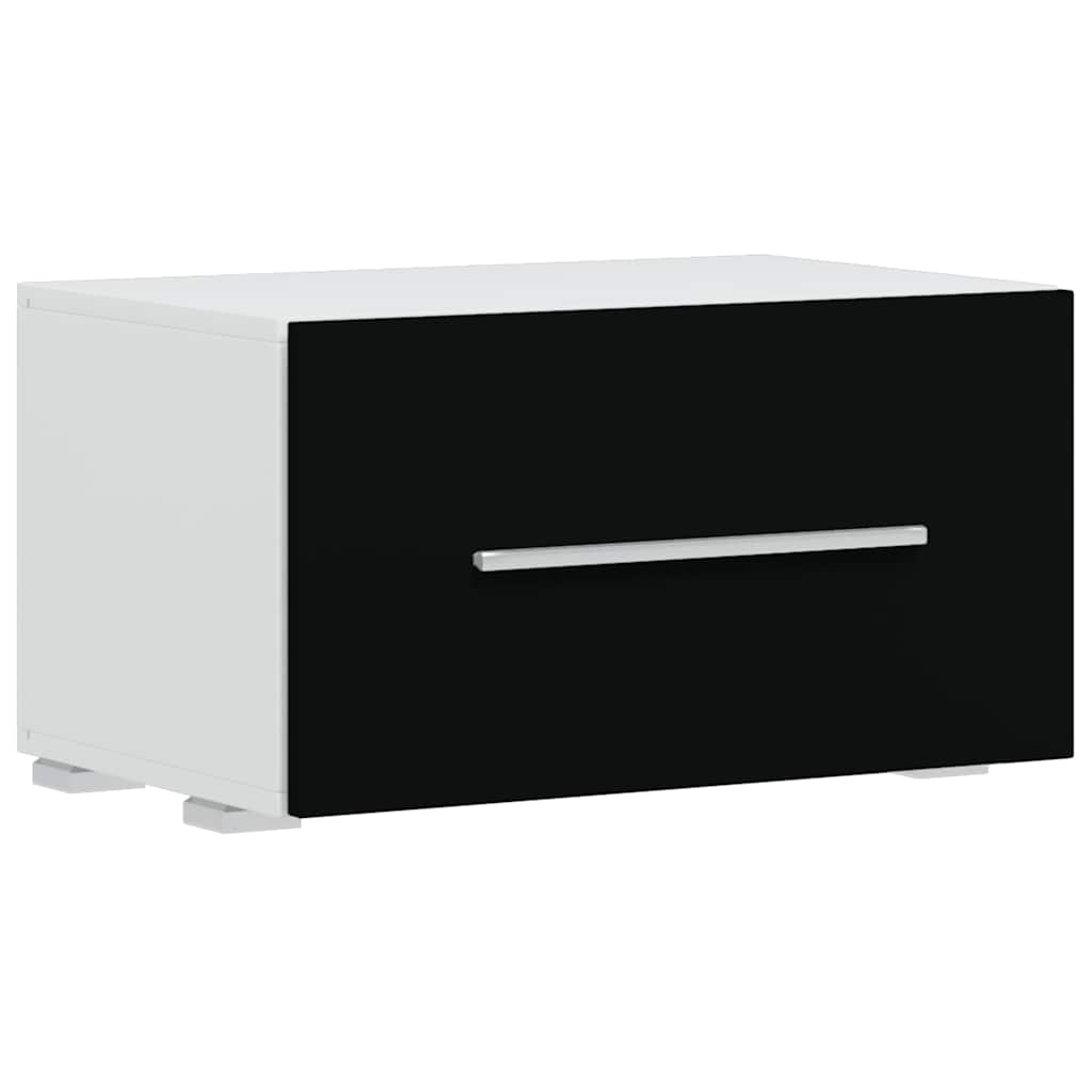 vidaXL Wall Display TV Cabinet with LED Lights Black 5-Piece