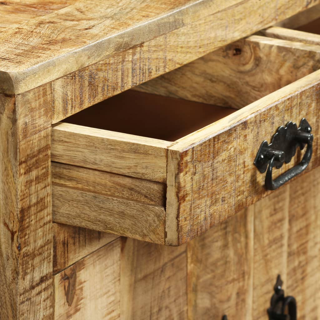 vidaXL Sideboard with 2 Drawers and 1 Compartment Rough Mango Wood