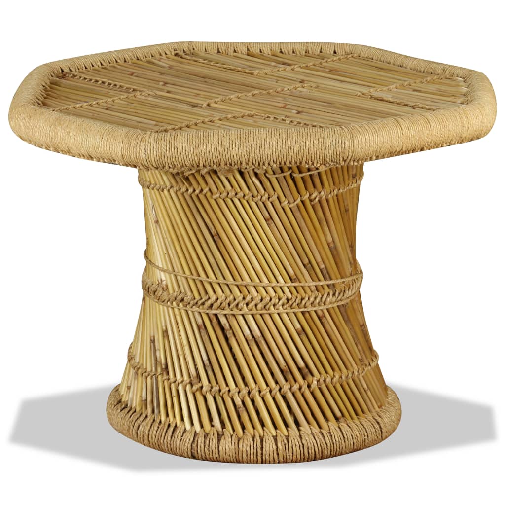 vidaXL Salontafel achthoekig 60x60x45 cm bamboe