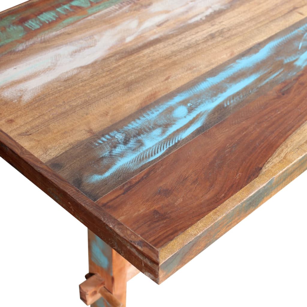 vidaXL Dining Table 110x55x78 cm Solid Reclaimed Wood