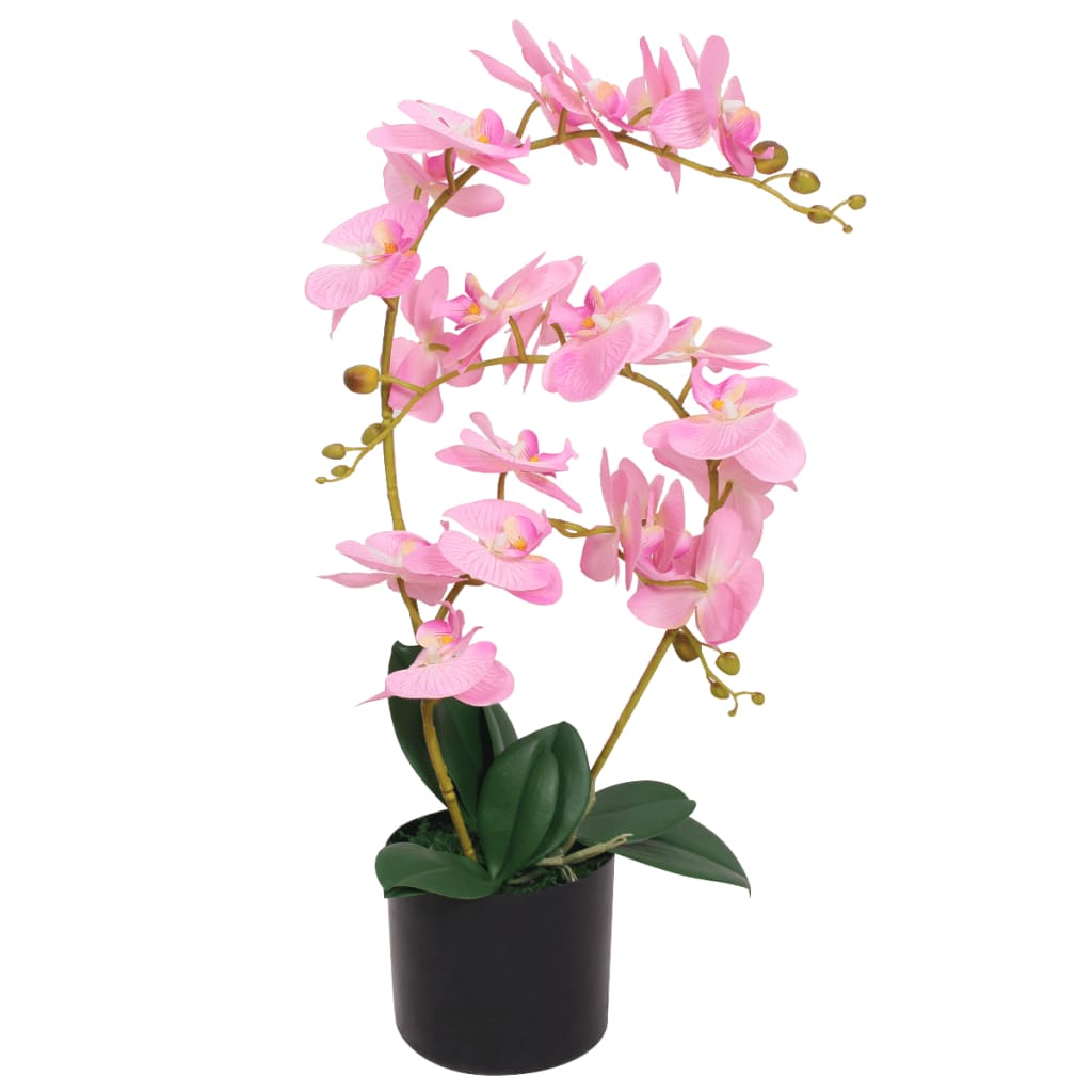 vidaXL Artificial Orchid with Pot 30 cm White