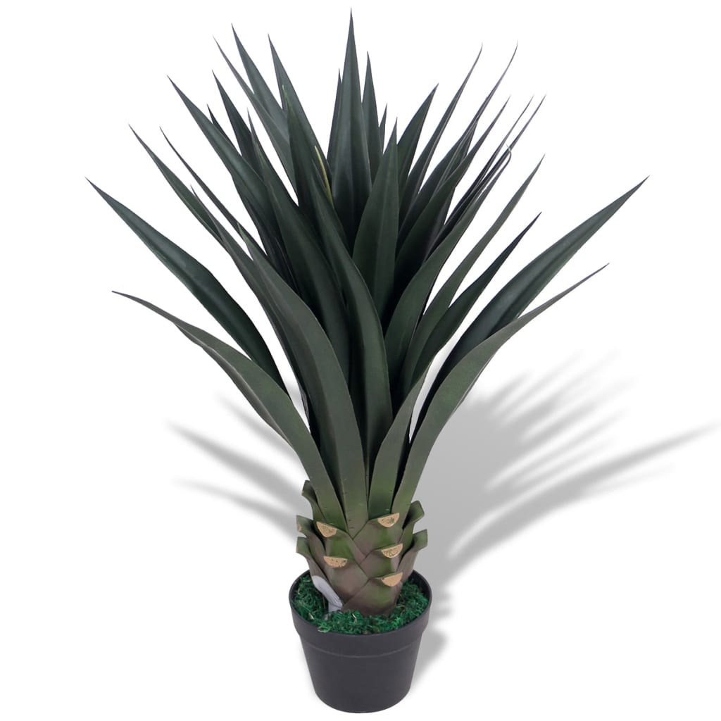 vidaXL Artificial sansevieria plant with pot 90 cm green