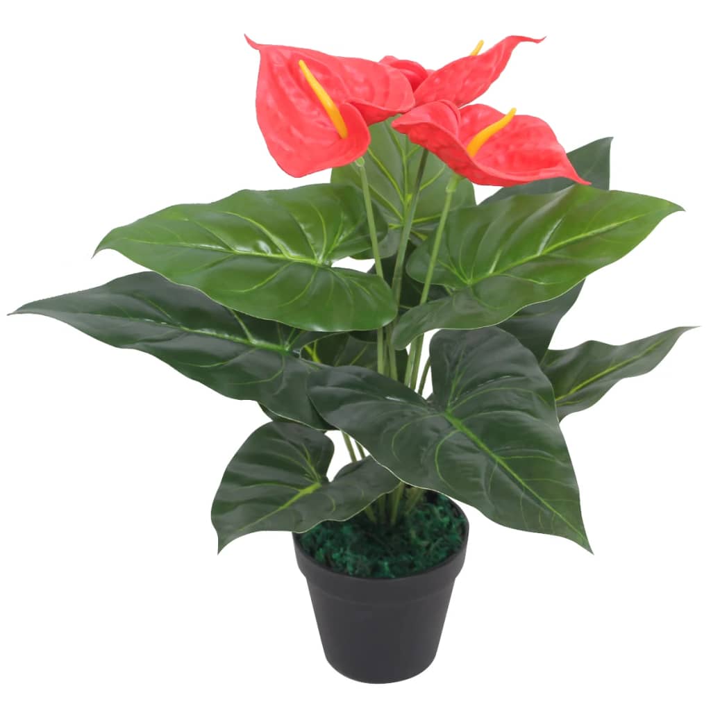 vidaXL Artificial Hydrangea Plant with Pot 60 cm Blue