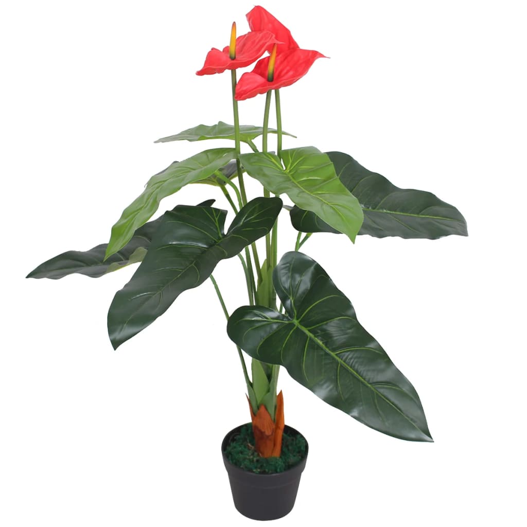 vidaXL Artificial Hydrangea Plant with Pot 60 cm Blue