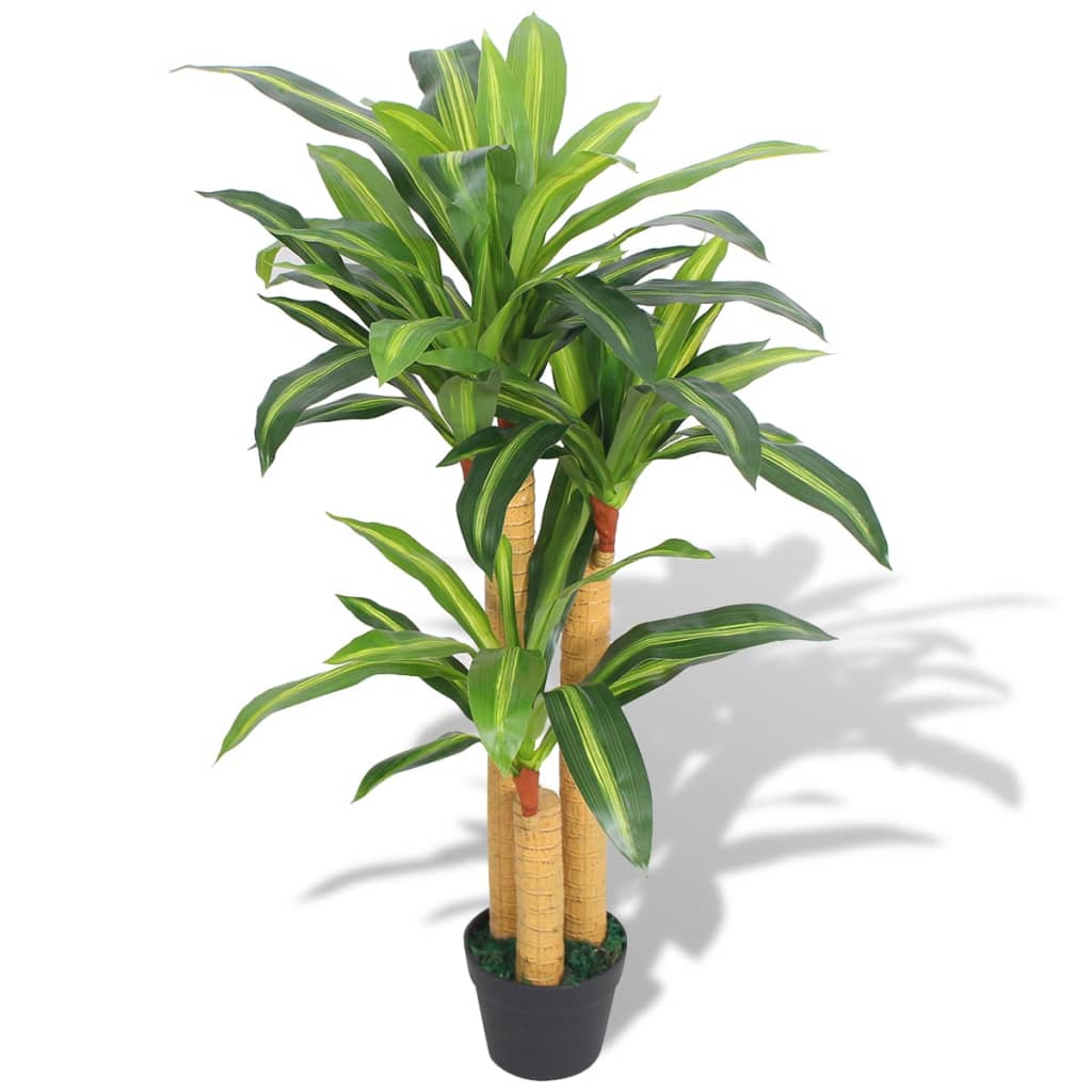 vidaXL Artificial sansevieria plant with pot 90 cm green