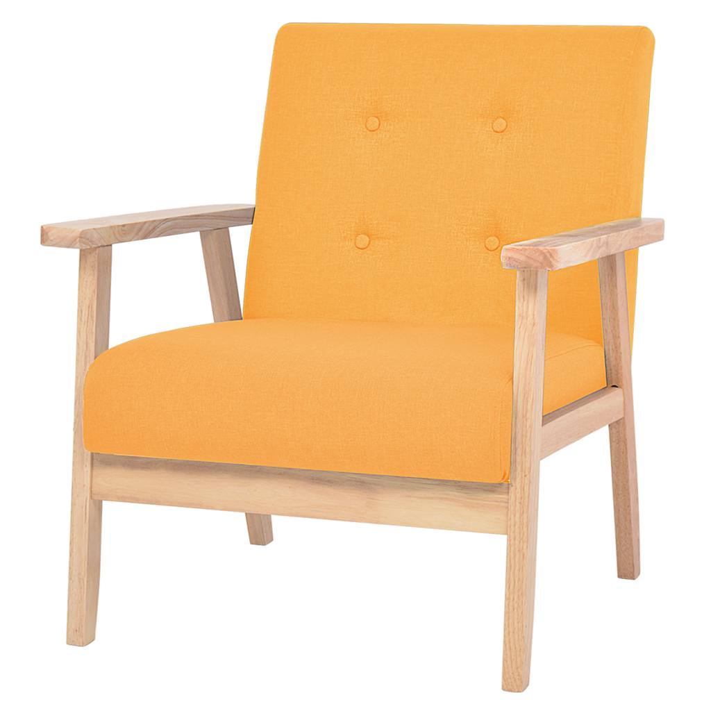 vidaXL Armchair fabric light gray