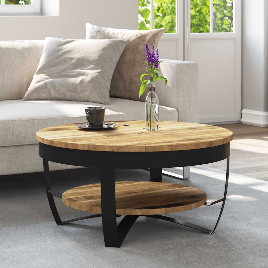 vidaXL Salontafel 60x40 cm massief gerecycled hout