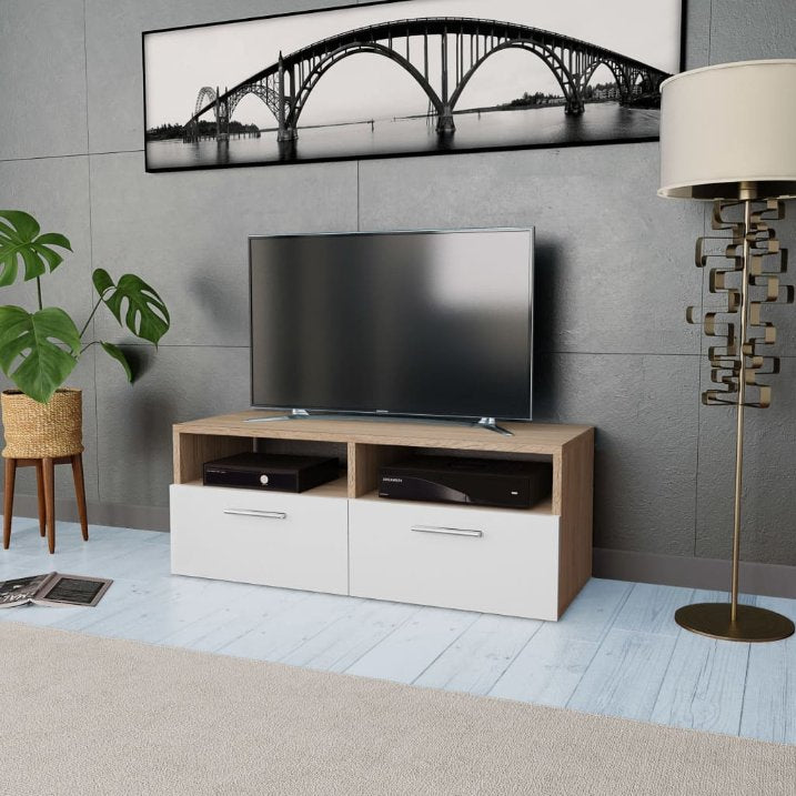 vidaXL TV Cabinet 95x35x36 cm Engineered Wood White