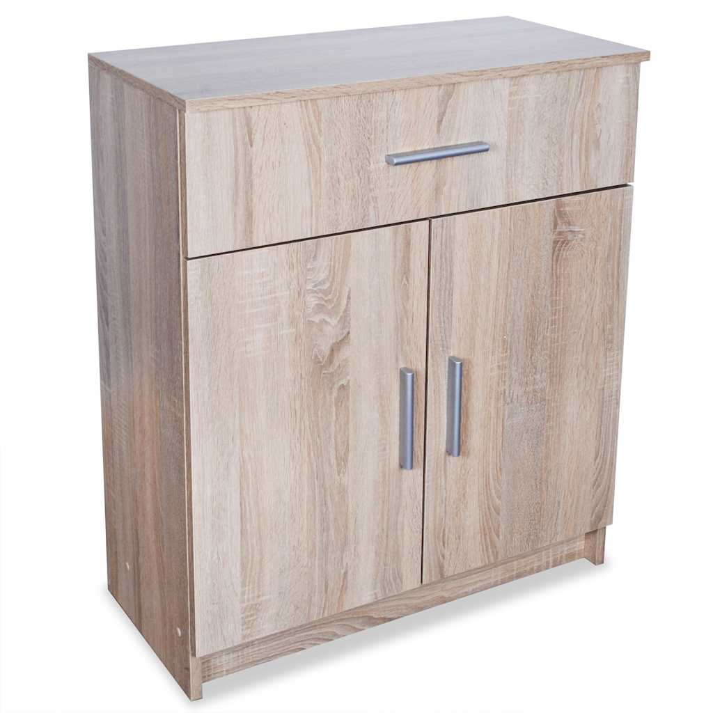 vidaXL Dressoir 71x35x88 cm bewerkt hout eiken