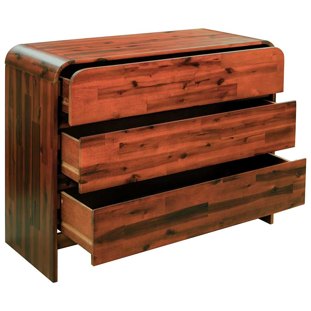 vidaXL Ladekast 90x37x75 cm massief acaciahout