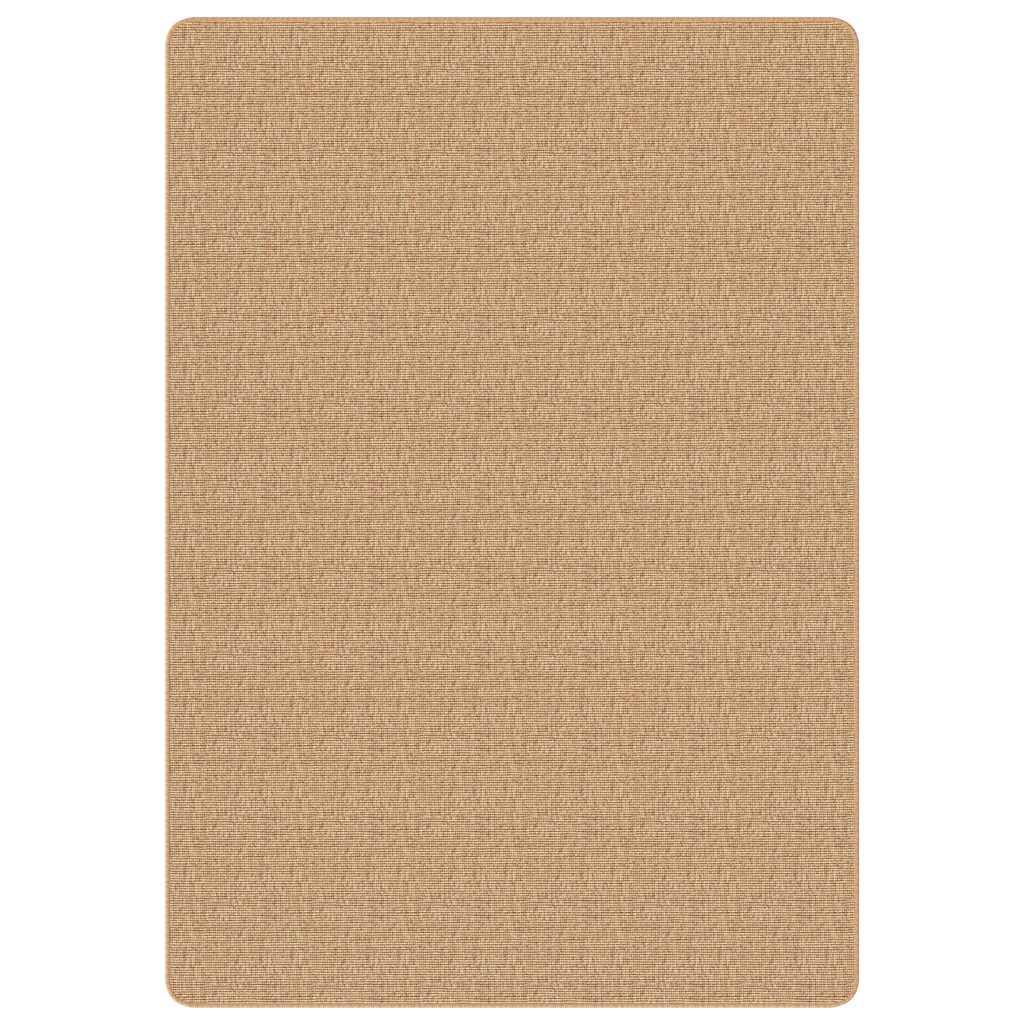 vidaXL Tapijt met latex onderkant 70x130 cm jute natuurlijk