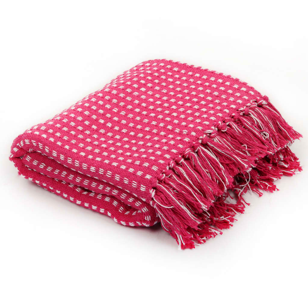 vidaXL Herringbone Plaid 125x150 cm cotton grey