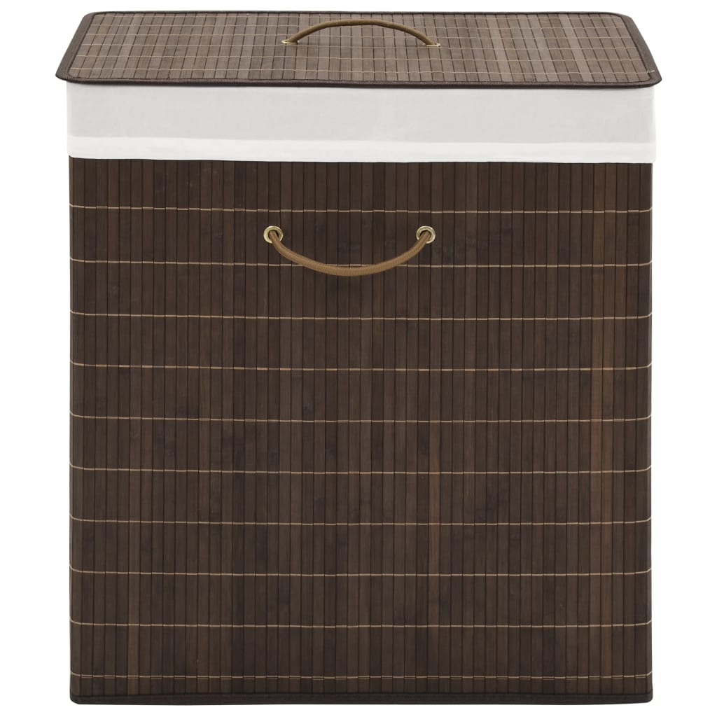 vidaXL Rectangular Laundry Basket Bamboo Natural