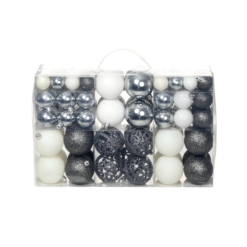 vidaXL 100-piece Christmas Ball Set 3/4/6 cm Gold