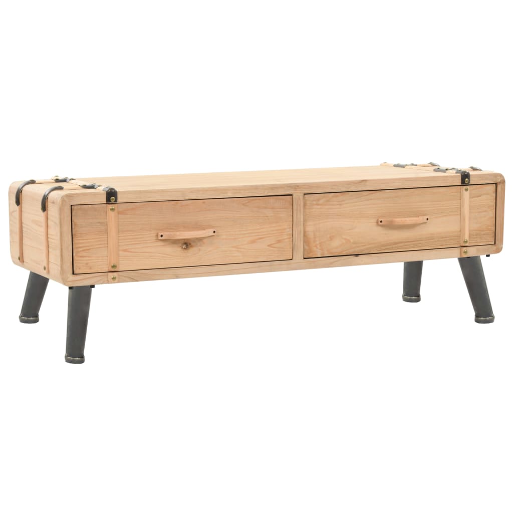 vidaXL TV cabinet 120x33x35 cm solid spruce wood