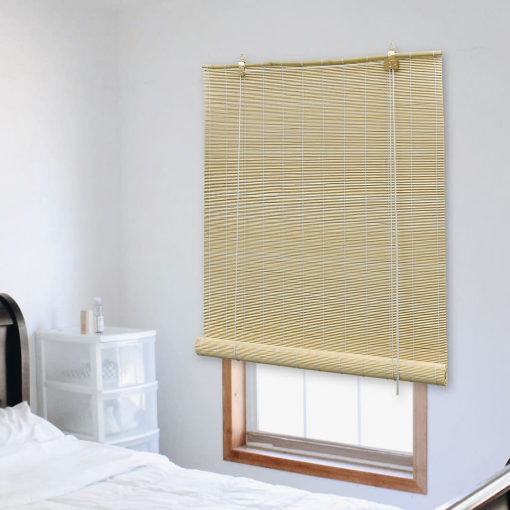 vidaXL Roller Blind 80x160 cm bamboo natural